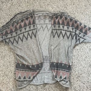 Gray sparkly cardigan